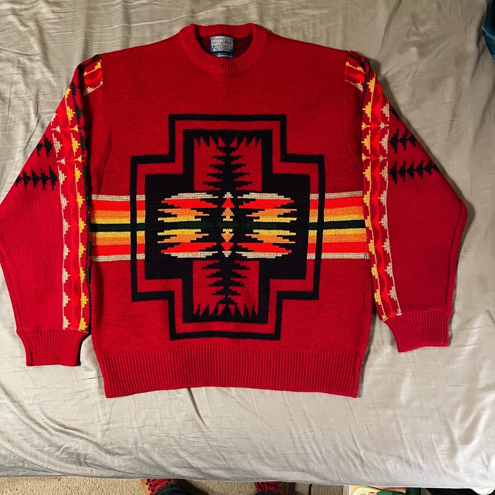 Pendleton High Grade Western Wear Wool Sweater. Vintage & great condition. Large